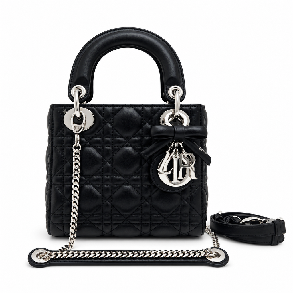 Dior Cannage Quilted Evening Flap Bag 17cm