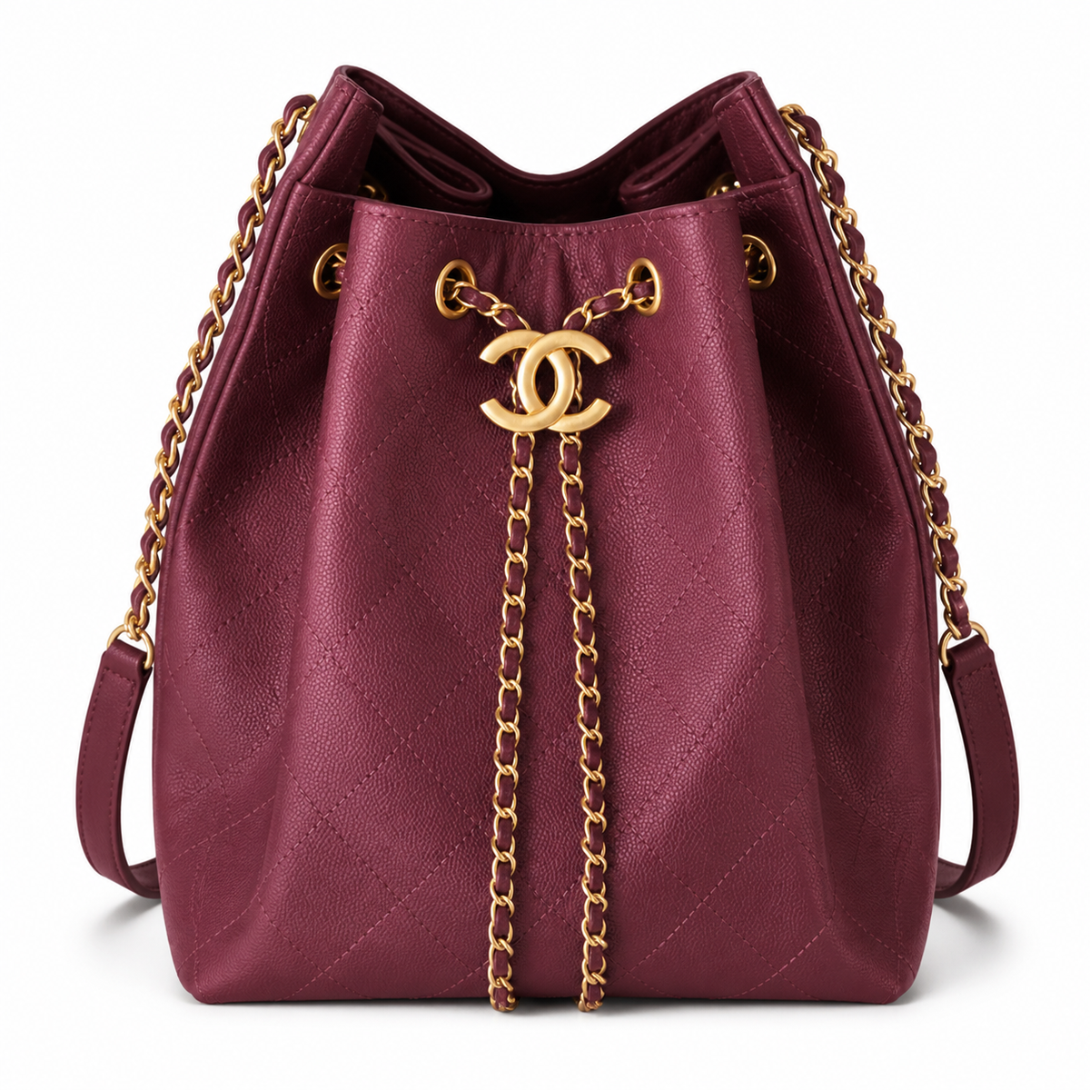 Chanel Classic Quilted Large Top Handle Tote Bag | CC Turn-Lock Chain Strap — 40cm