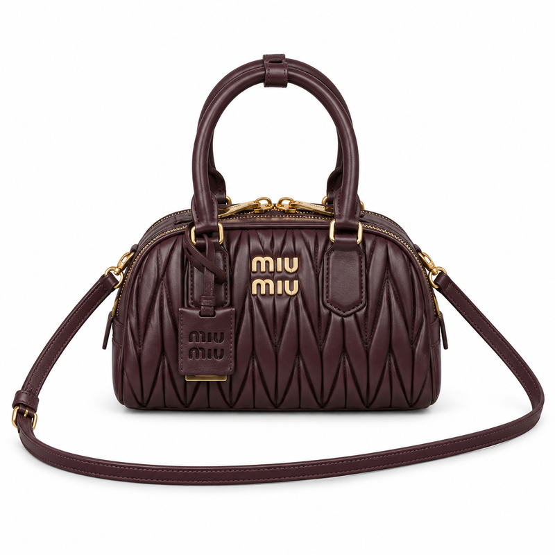 Miu Miu Noir Top-Handle Crossbody Mini Bag