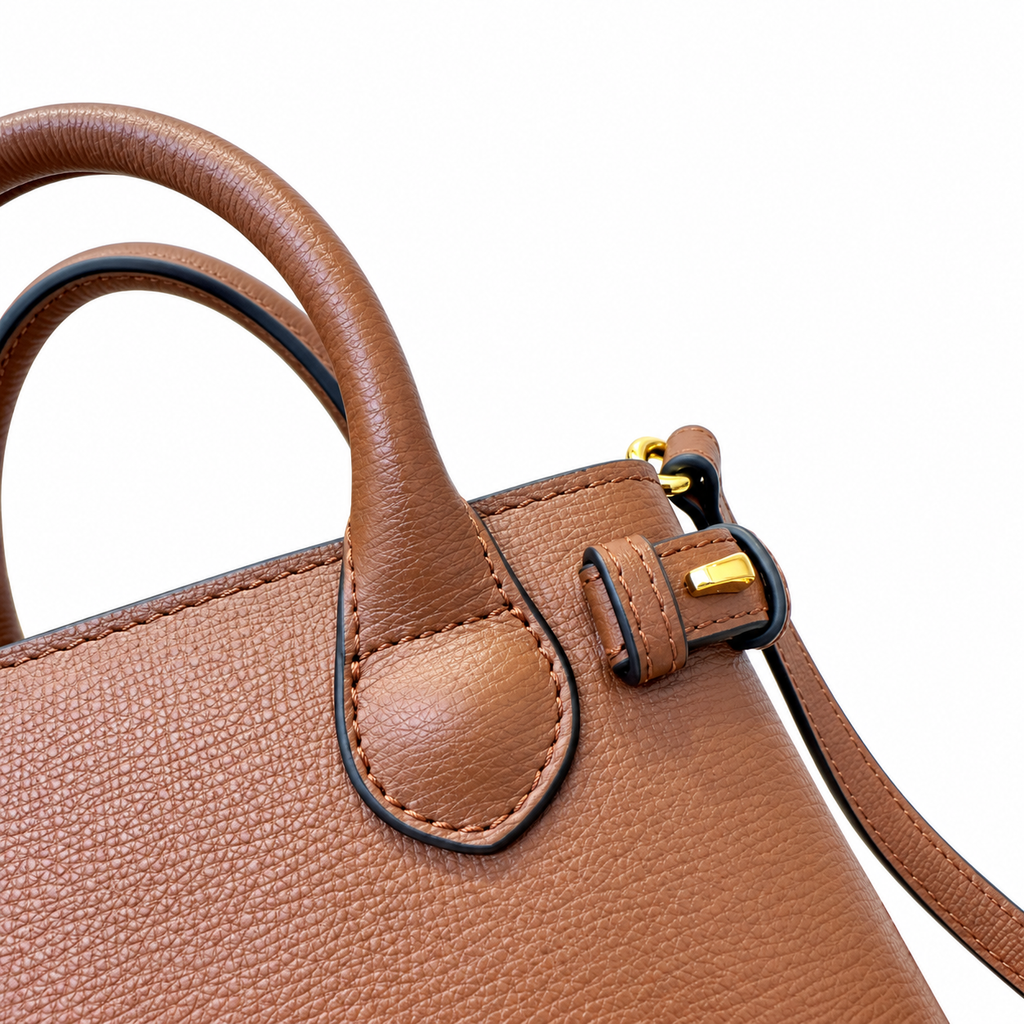Burberry Warm Tan Grace Top Handle Bag