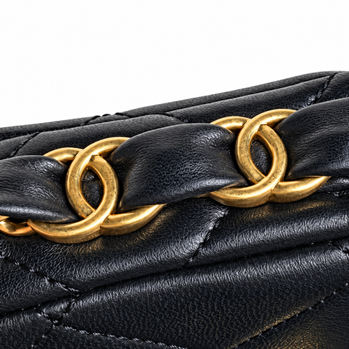 Chanel 19 Mini Flap Bag Black 17×12×5cm