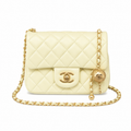 Chanel Classic Quilted Flap Bag | CC Turn-Lock Leather Chain Strap — 18x13cm