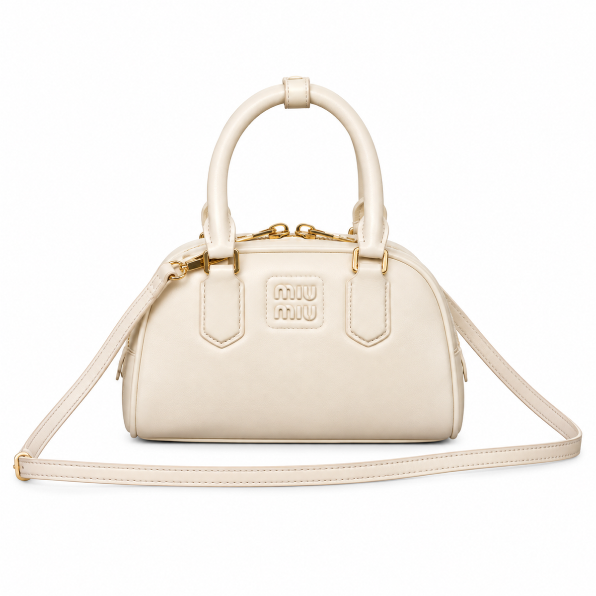 Miu Miu Matelassé Leather Retro Crossbody Bag