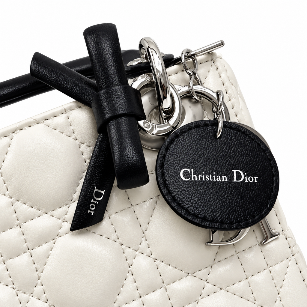 Dior Cannage Quilted Mini Flap Shoulder Bag 17cm