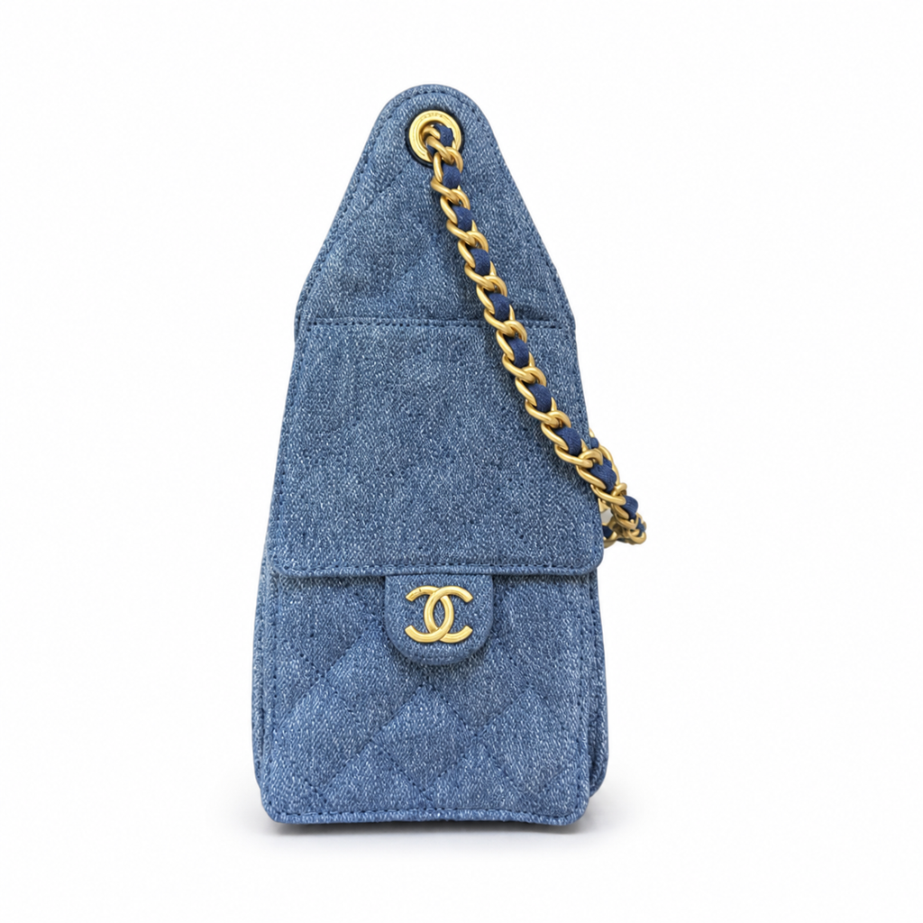Chanel Classic Quilted Handbag | CC Turn-Lock Rigid Top Handle Chain Strap — 30x26cm