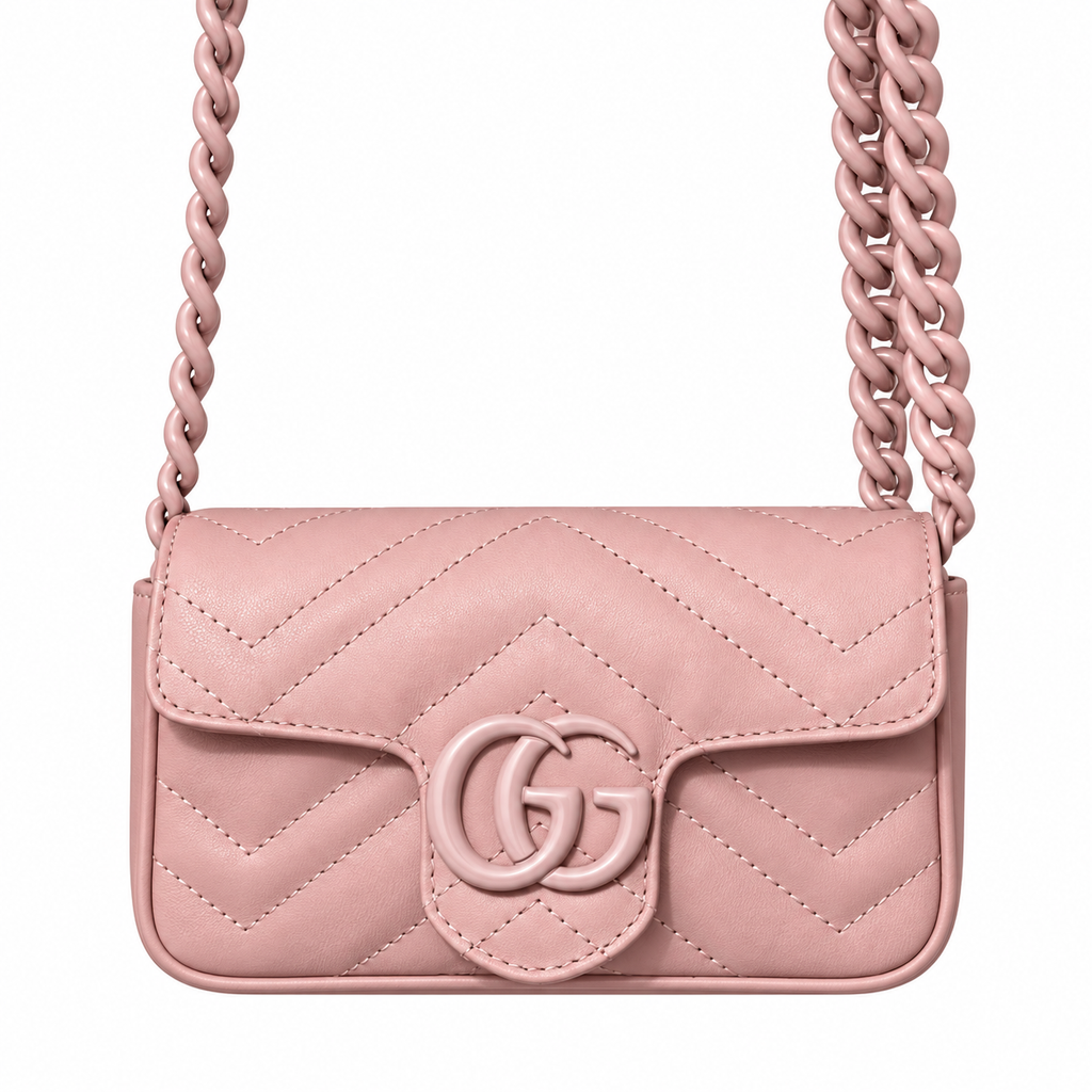Gucci GG Marmont Super Mini Bag Pink on Pink
