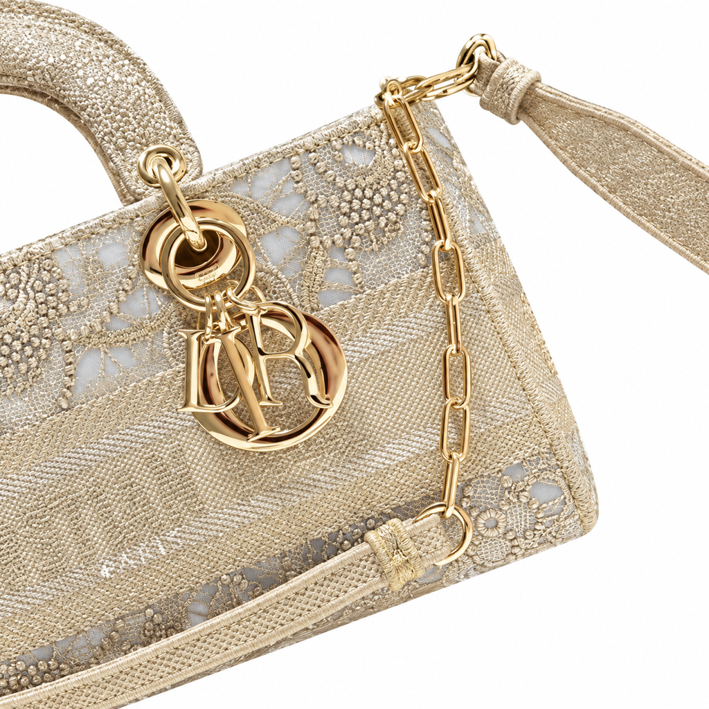 Dior Cannage Quilted Signature Flat Bag 26cm
