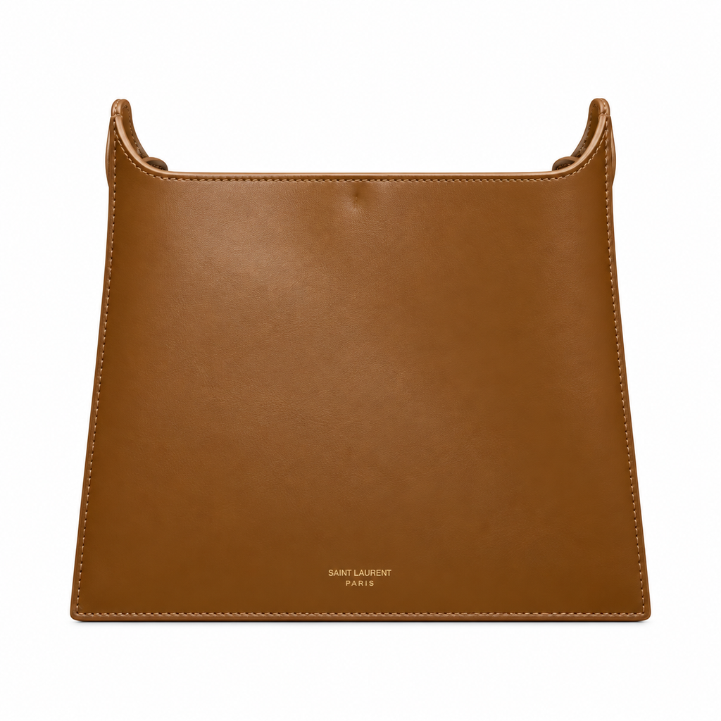 YSL Saint Laurent Suzanne Chain Tote in Tan Smooth Leather