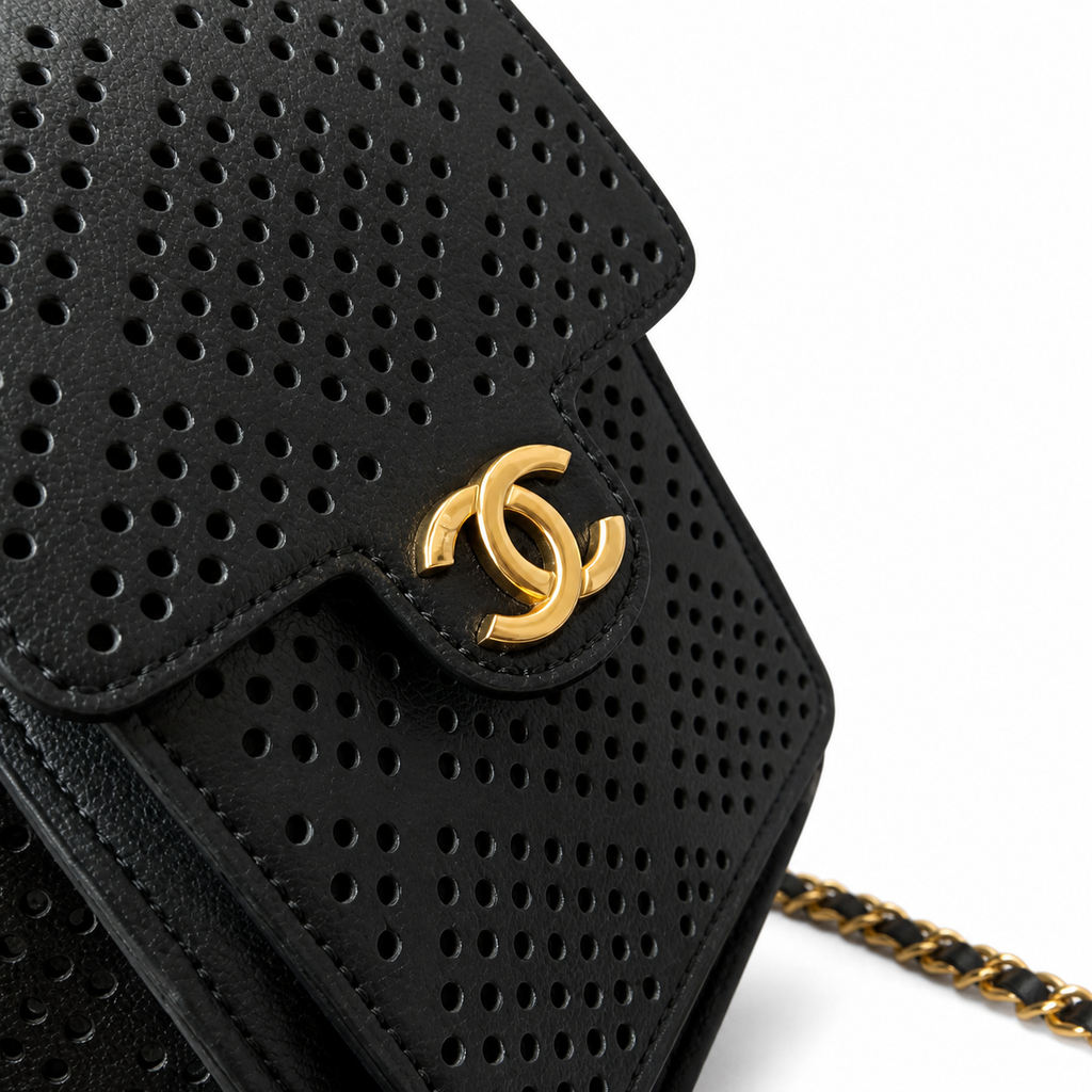 Chanel Classic Quilted Medium Top Handle Handbag | CC Turn-Lock Chain Strap — 20cm
