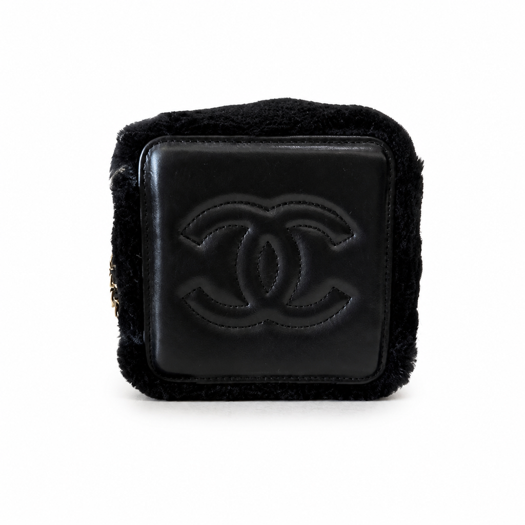 Chanel Quilted CC Structured Box Bag | Gold Chain — 18cm