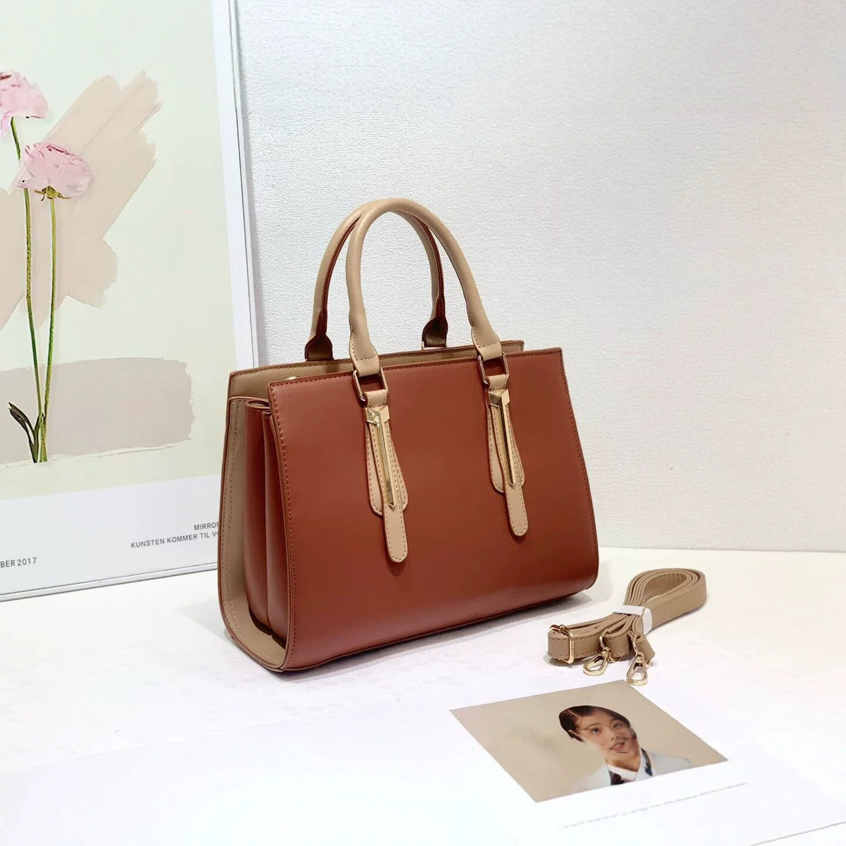 Women's Timeless Classic Handbag | Durable Structured Tote 27×15×9cm