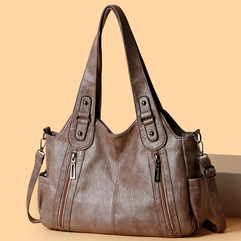 Women's Artistic Structured Handbag | Creative Chic Tote Bag 27×15×9cm