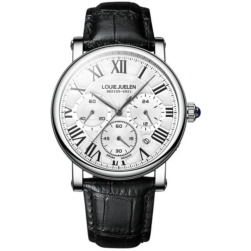 Cartier Ronde Solo de Cartier Automatic — 18K Rose Gold, White Dial & Brown Leather Strap